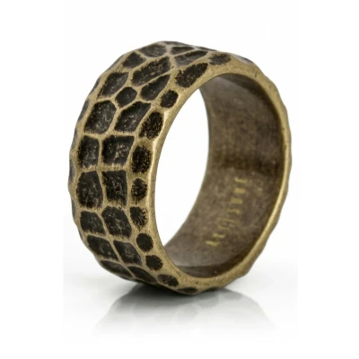 Image of Akitsune Terra Ring, Men&#039;s, Size: 59, Brass