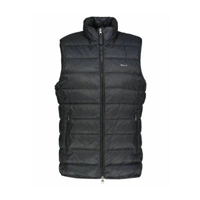 Image of GANT PLUS Light Gilet Waistcoat, Men&#039;s, Size: 4XL, Black