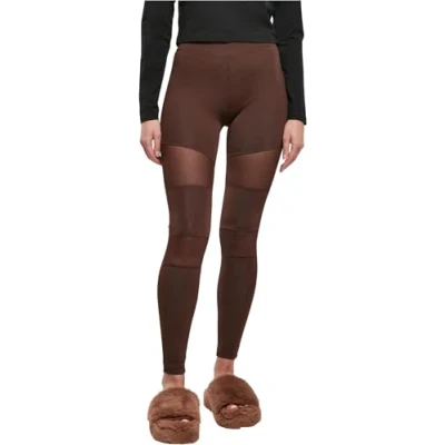 Image of Urban Classics Women&#039;s Ladies Tech Mesh Leggings, Brown, XXL