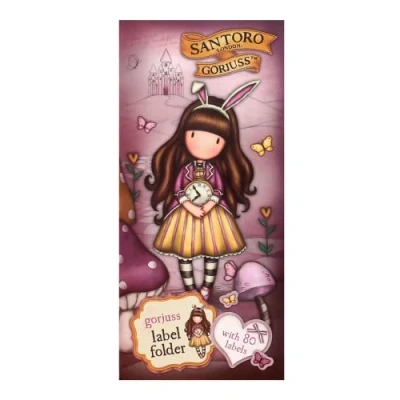 Image of Santoro Gorjuss Label Folder Just One Second, Yellow, M, Casual