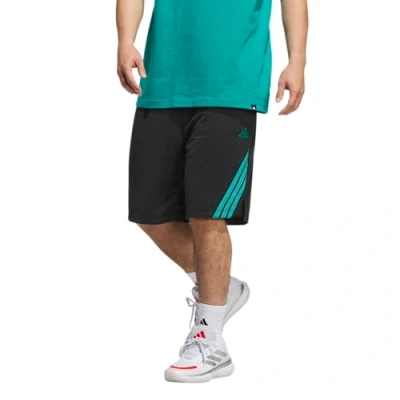 Image of adidas Performance 3STRIPES Short Sports shorts, Men&#039;s, Size: Mx7&quot;, Black pure teal