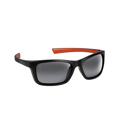 Image of Fox Collection Wraps sunglasses Black/Orange (Grey Lense) Polarised