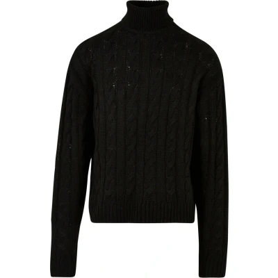 Image of Urban Classics BOXY ROLL NECK Jumper, Men&#039;s, Size: Small, Black