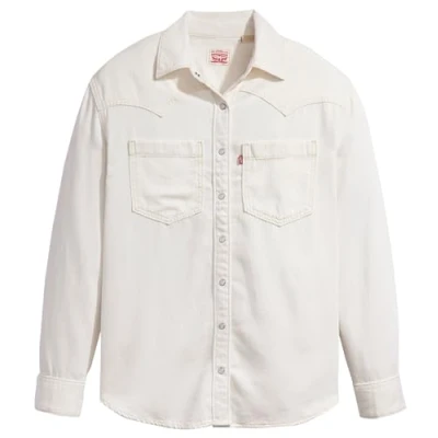 Image of Levi&#039;s Women&#039;s Teodora Western ATR Graphic TEE, Ecru Crew 6, S