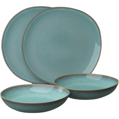 Image of Villeroy &amp; Boch Tableware set Lave Glace 4 piece / 2 people