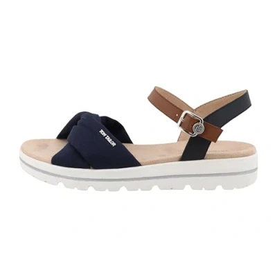 Image of TOM TAILOR Women&#039;s 9590170001 Sandal, Navy, 6 UK