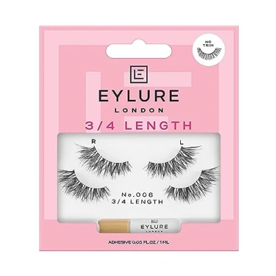 Image of Eylure 3/4 Length False Lashes No. 008 Twin Pack
