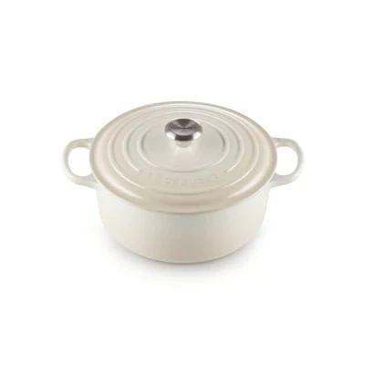 Image of Le Creuset Casserole Signature Meringue ø 26 cm / 5.3 liter Suitable for all Cooktops