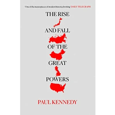 Image of the Rise and Fall of Great Powers: Five hundred years history fluctuating economic muscle military might.