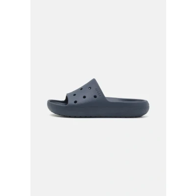 Image of Crocs Unisex Adult Classic Slide V2 Sandal, Navy, 9 UK Men/ 10 Women