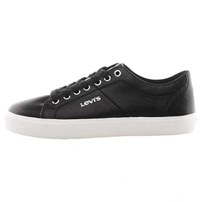 Image of Levi&#039;s Woodward Trainers, Women&#039;s, Size: 6, Regular black High quality imitation leather