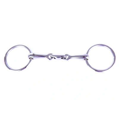Image of BR double jointed loose ring snaffle pony 14 mm ø 55
