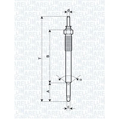 Image of Glow Plug MAGNETI MARELLI 062900074304