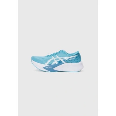 Image of Asics Magic Speed 4 Road running shoes, Men&#039;s, Size: 10, Stillwater/white shoes