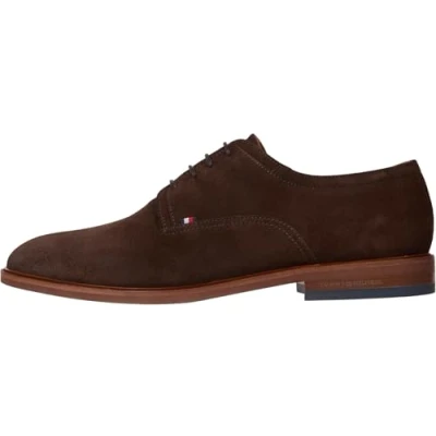 Image of Tommy Hilfiger SHOE Smart laceups, Men&#039;s, Size: 6.5, Legacy brown Suede