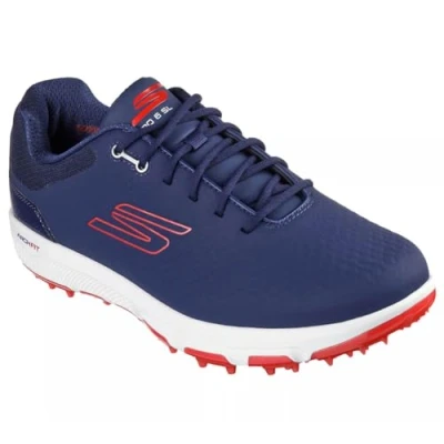 Image of Skechers Performance GO Golf PRO 6 shoes, Men&#039;s, Size: 7, Navy/red Textile/synthetics