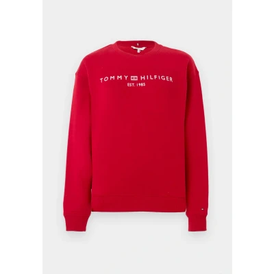 Image of Tommy Hilfiger Women&#039;s Sweatshirt without Hood, Red (Regatta Red), XXS