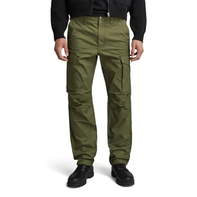 Image of G STAR RAW Men&#039;s Core Regular Cargo Pants, Green (Shadow Olive D24309 d387 b230), 33W / 32L