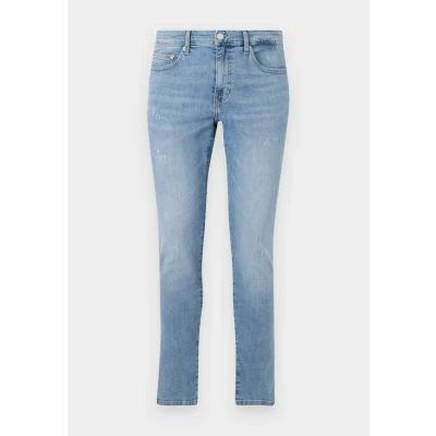Image of Only &amp; Sons Onsloom Destroy Slim fit jeans, Men&#039;s, Size: 32x32, Light blue denim