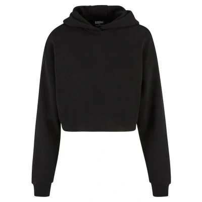 Image of Urban Classics Women&#039;s Hooded Sweatshirt, Black, M