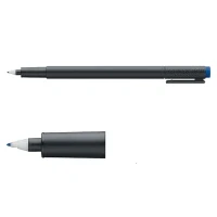 Image of edding 8011 cleanroom marker blue 10 pens fine round tip 0.6 mm for writing on paper, foils, laminated paper low dust product without label