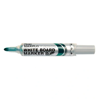 Image of Pentel Maxiflo Drywipe Marker Pen Green, Box of 12