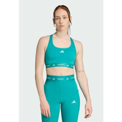 Image of adidas Performance Medium support sports bra, Women&#039;s, Size: XS, Pure teal