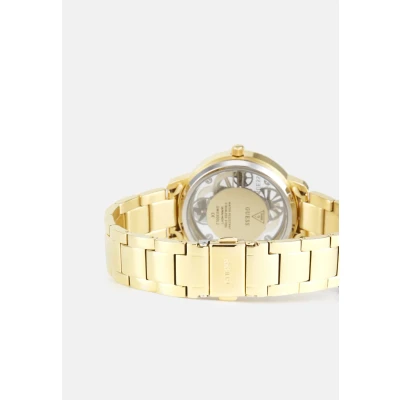 Image of Guess GT Quattro Clear Watch goldcoloured, Women&#039;s, Size: One Size, Gold/coloured