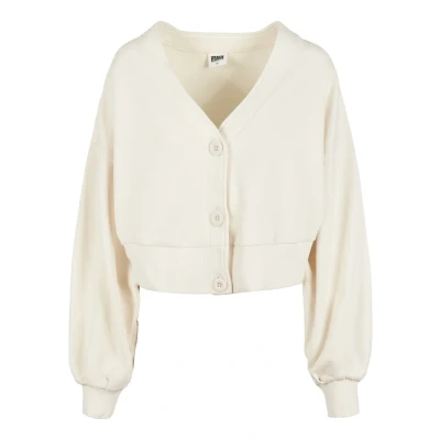 Image of Urban Classics Cardigan, Women&#039;s, Size: 3XL, Whitesand