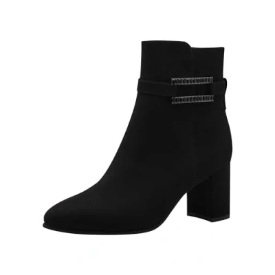 Image of Marco Tozzi Classic ankle boots, Women&#039;s, Size: 7, Black Textile