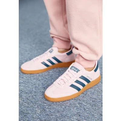 Image of adidas Originals Handball Spezial Trainers, Women&#039;s, Size: 3, Clear pink/arctic night Suede