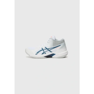 Image of Asics Beyond FF Handball shoes, Men&#039;s, Size: 8.5, White/mako blue shoes