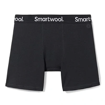Image of Smartwool Active Boxer Briefs, Men&#039;s, Size: Small, Black