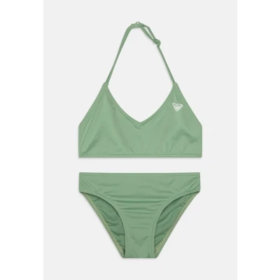 Image of Roxy Solid Active Bikini for kids, Size: 16y, Basil
