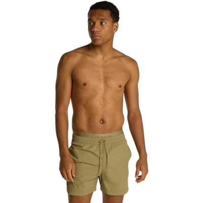 Image of Calvin Klein Swimwear Swimming shorts, Men&#039;s, Size: XL, Olive