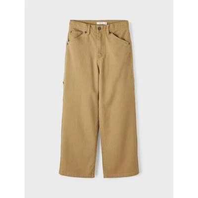 Image of Name it Nitbamgo REG R TWI CA M NMT NO Cargo trousers for kids, Size: 12y, Kelp