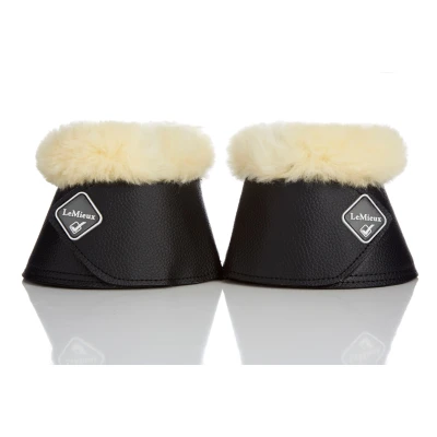 Image of LeMieux WrapRound lambskin over reach boot white/natural
