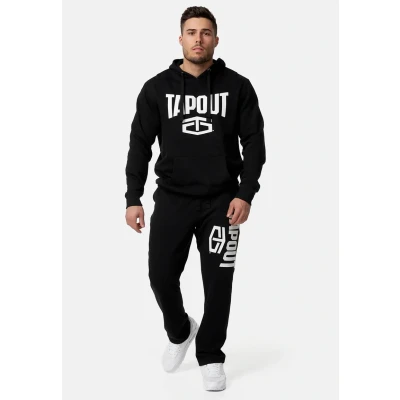 Image of Tapout Normale Passform Active Basic Hoodie, Men&#039;s, Size: Large, Black white