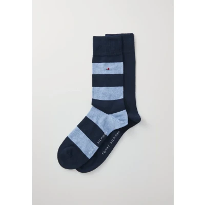 Image of Tommy Hilfiger MEN Rugby SOCK 2 PACK Socks, Men&#039;s, Size: 6 8, Light blue melange