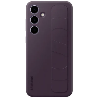 Image of Samsung Standing Silicone Back Cover Purple Galaxy S24+