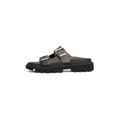 Image of Tommy Jeans Sandals, Women&#039;s, Size: 6.5, Black Leather