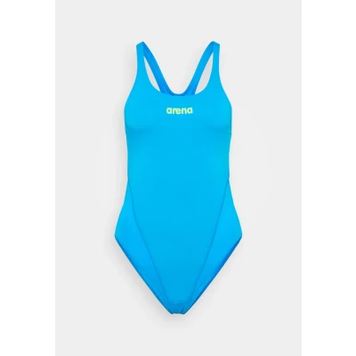 Image of arena Solid Swim Tech Team One piece Quick Drying Women&#039;s Swimsuit, Sporty Swimwear in MaxLife Fabric with Maximum Chlorine Resistance and UPF 50+ UV Protection