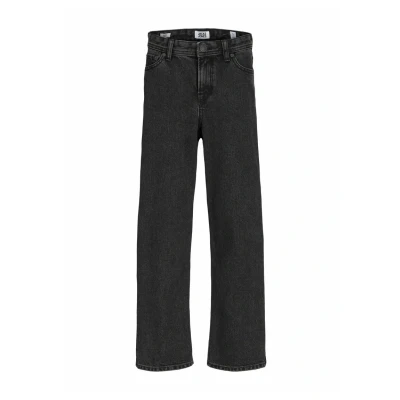 Image of Jack &amp; Jones Junior Jjiron Jjoriginal AKM NOOS Extra Baggy Relaxed fit jeans for kids, Size: 8y, Black denim