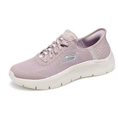 Image of Skechers Women&#039;s GO Walk Flex Grand Entry, Mauve Textile Trim, 6.5 UK