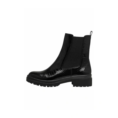 Image of Tamaris MIT Touchit Classic ankle boots, Women&#039;s, Size: 7, Black croco Imitation leather/ textile