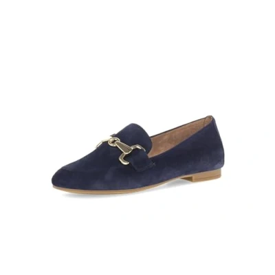 Image of Gabor Moccasins, Women&#039;s, Size: 4.5, Atlantik\gold Suede