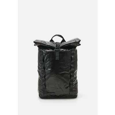 Image of Rains SIBU Rolltop Rucksack Unisex Rucksack, Size: One Size, Black
