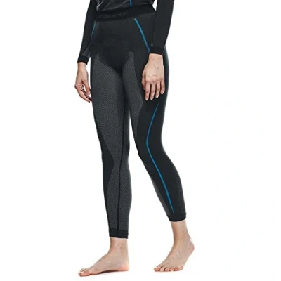 Image of Dainese Women&#039;s Dry Pants Lady Baselayer Trousers, Black/Blue, M