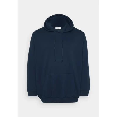 Image of JACK &amp; JONES Men&#039;s Jjebradley Sweat Hood Noos Pls Sweatshirt, Navy Blazer, 3XL Plus