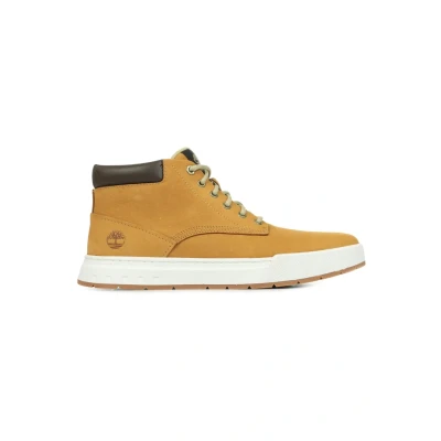 Image of Timberland Maple Grove Hightop trainers, Men&#039;s, Size: 7.5, Wheat nubuck Leather and textile